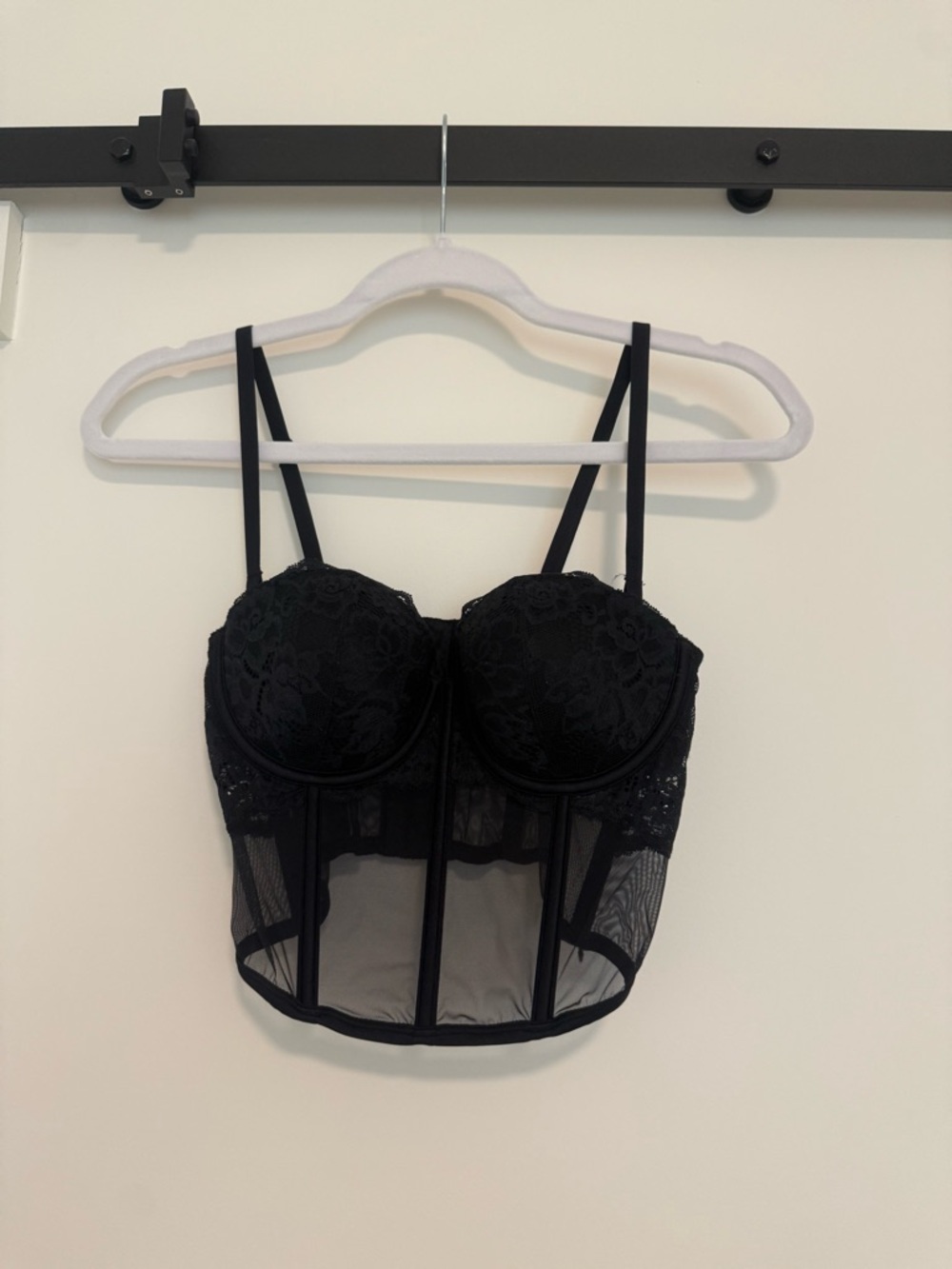 La SENZA Black Lace Corset Bra